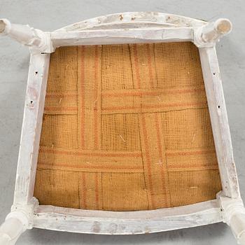 A Gustavian chair, late 19th Century.