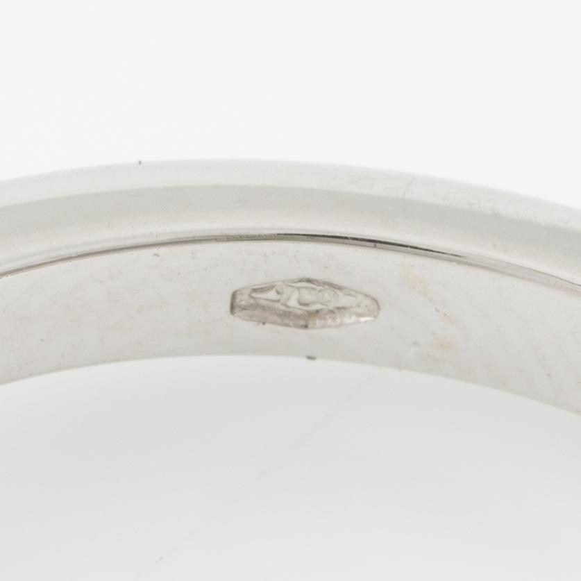 Ring 18K white gold with brilliant-cut diamond 1.42 ct.