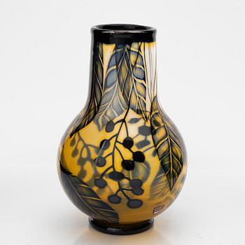 Eva Englund, vas, glas, graal, Orrefors, signerad, daterad 1983.