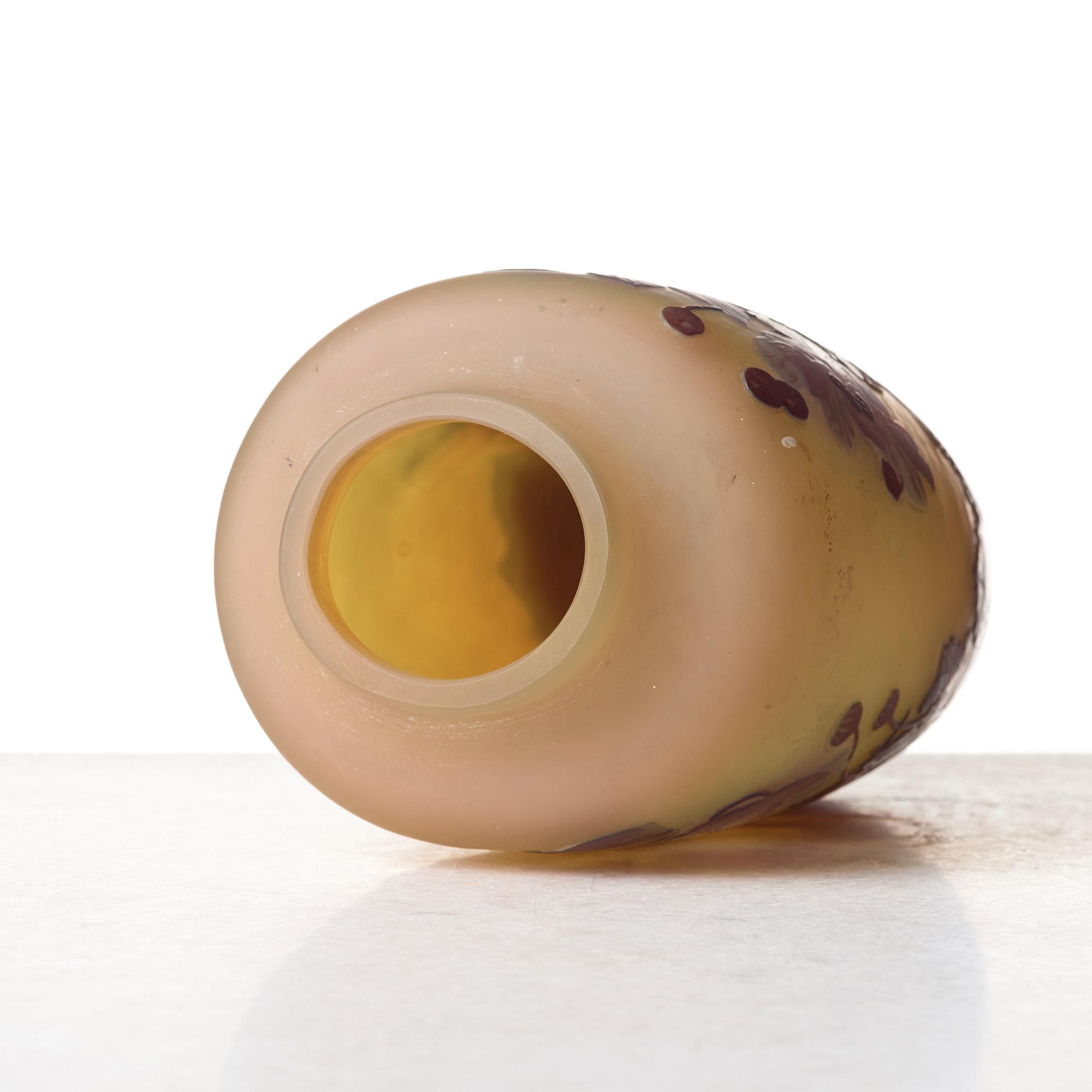 Emile Gallé, an Art Nouveau cameo glass vase, Nancy, France.