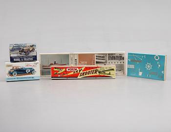 SAMLING BYGGSATSER, 5 st, bl a Hubley.