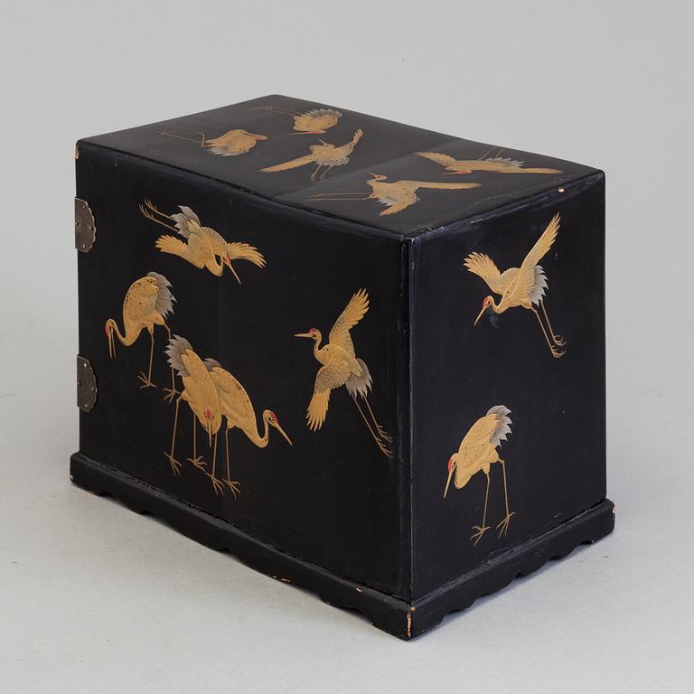 Two Japanese lacquered wooden boxes, Meiji (1868-1912).