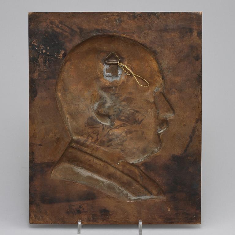 CARL ELDH, brons, signerad 1916, gjutarstämpel Herman Bergman Fud.