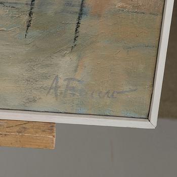 AGNETA FRECCERO, oil on canvas, signed.