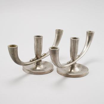 LJUSSTAKAR, ett par, tenn, GAB, 1936.