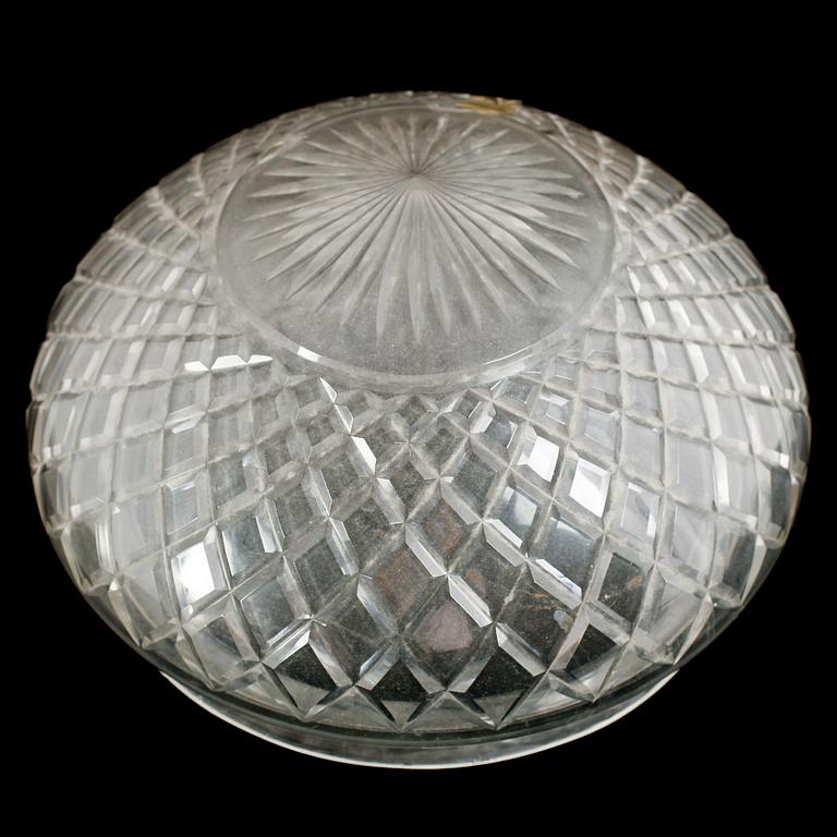 LAMPKUPA, glas, 1900-talets första hälft.