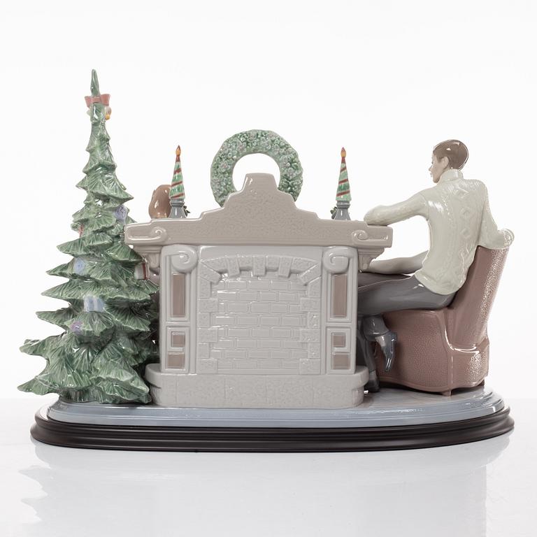 Francisco Polope, figurin, "A family christmas", Lladró, Spanien.