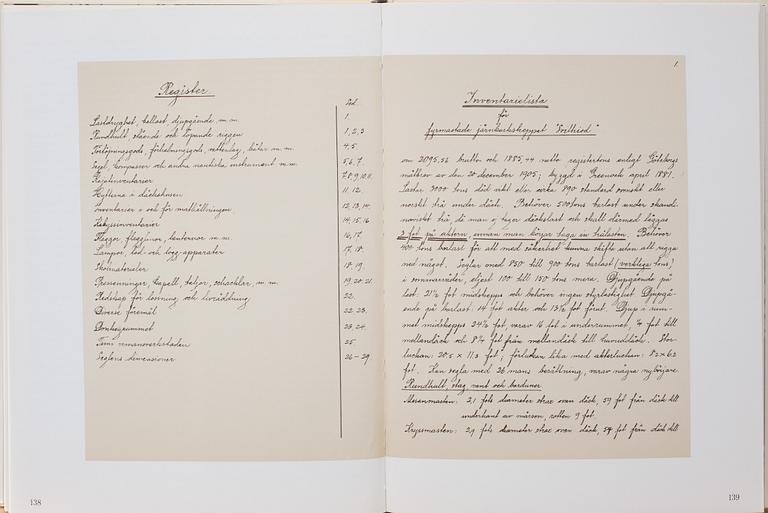 STURE LINDSTRÖM, olja på duk, signerad, samt medföljande bok.