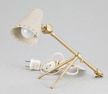 BORDS-/VÄGGLAMPA, Frankrike, märkt FBL, 1950-tal.