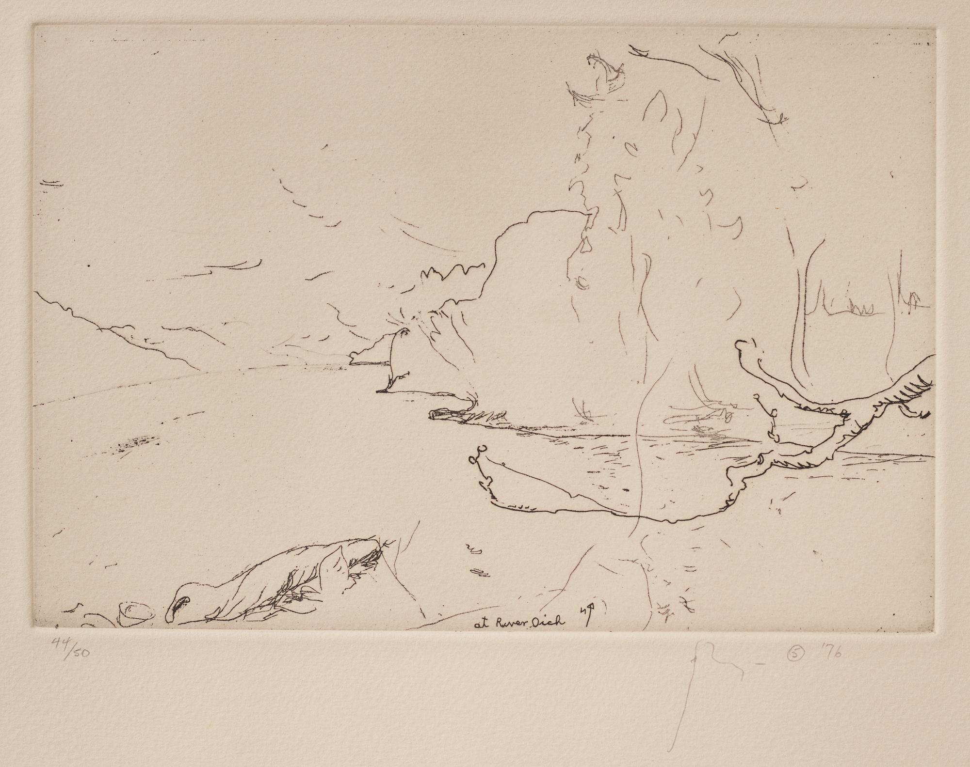 Barry Flanagan, tre stycken etsningar. Samtliga signerade. En numrerad 42/50 och två numrerade 44/50.