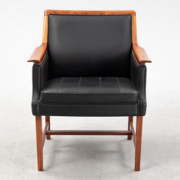 Torbjørn Afdal, a 'Minerva' rosewood desk and a chair, Bruksbo, Haug Snekkeri AS, Norway, 1960's.