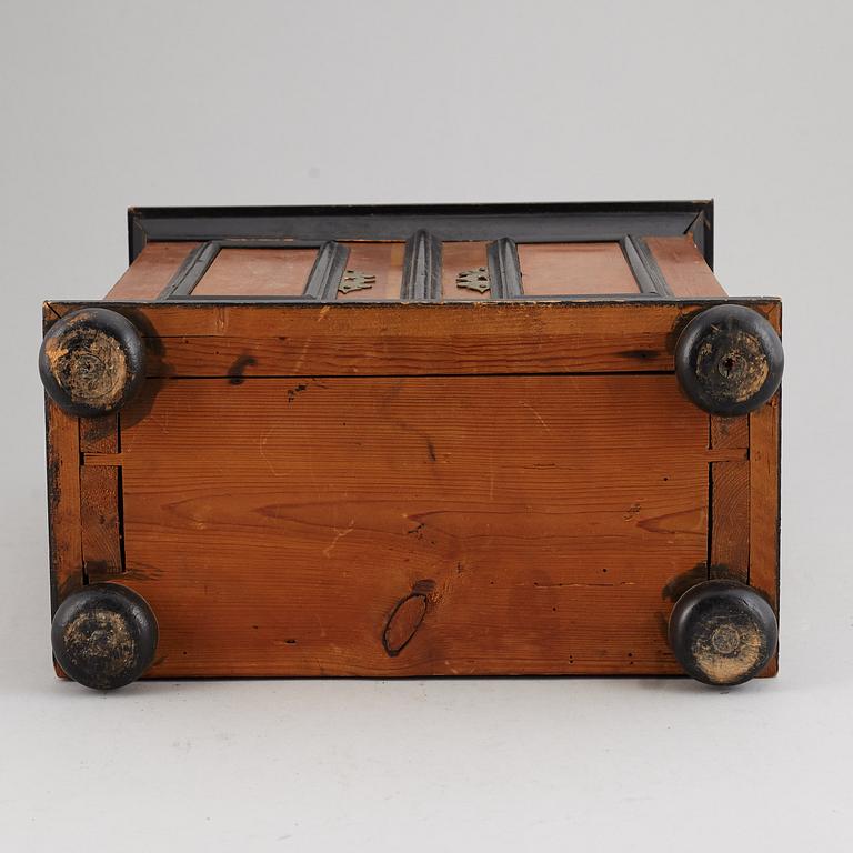 A barocque style spice cabinet, late 19th Century.