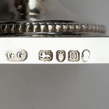 Bordsgarnityr, 3 delar, silver, troligen George Gray, London, England, 1787.