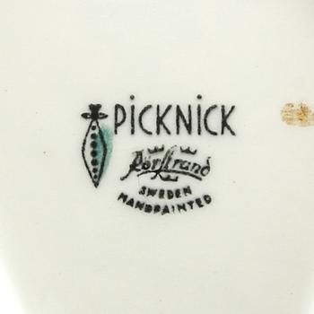 Marianne Westman, 12-piece "Picknick" service, Rörstrand porcelain.