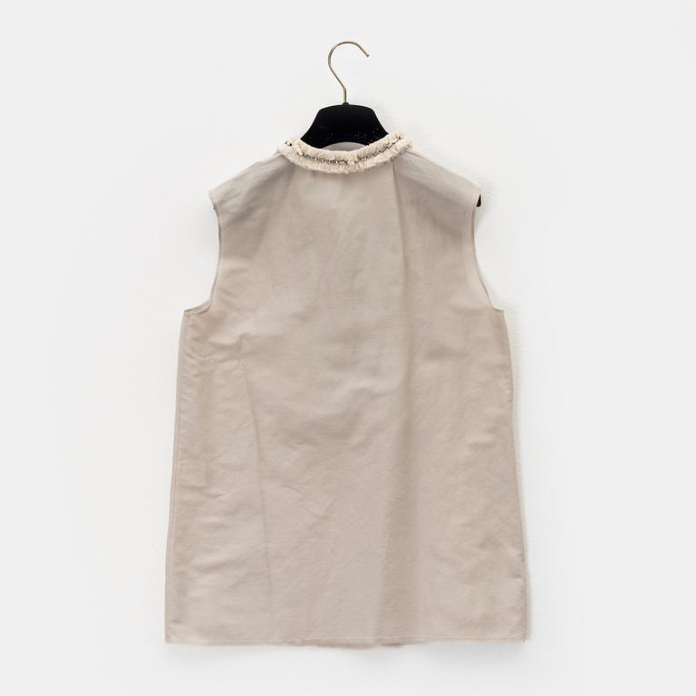 Lanvin, a cotton and silk blouse, size 36.