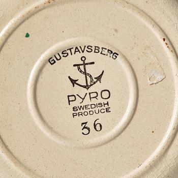Wilhelm Kåge, 43-pieces of a 'Pyro' service including coffee grinder and spice rack, Gustavsberg, Sweden, 1930 and 1955.