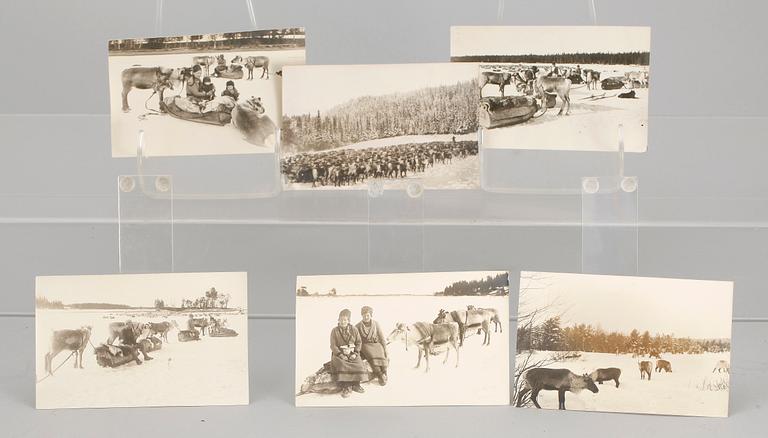 PARTI SAMEFIGURER, 11 delar, trä, 1900-talets första hälft.