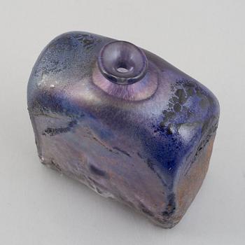 Bertil Vallien, vase/bottle, glass, Boda, unique.