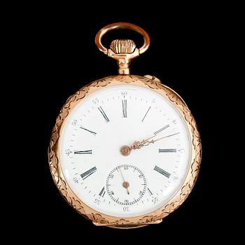 FICKUR, 14 k guld, sekelskiftet 1900.