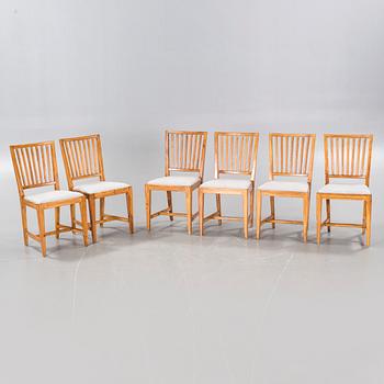 Six mid 20th century chairs.