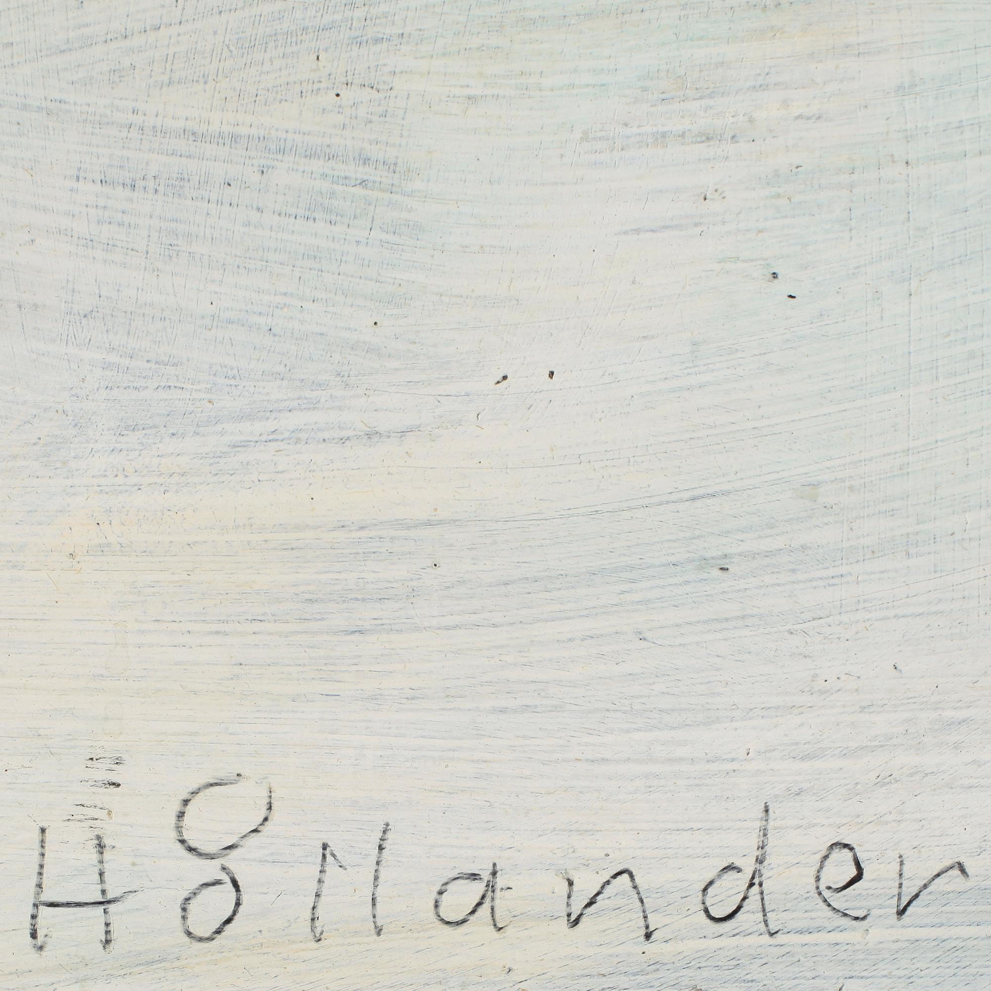 GUNNAR HÅLLANDER, olja på pannå, sign. o dat. 1978.