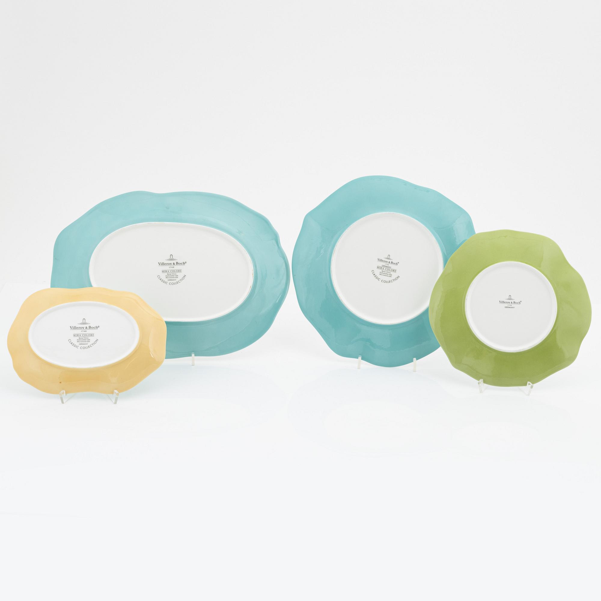 A 98 piece porcelain dinner service, 'Mira Colore', Villeroy & Boch.
