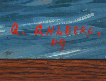 ARVID AHLBERG, olja på duk, signerad och otydligt daterad.