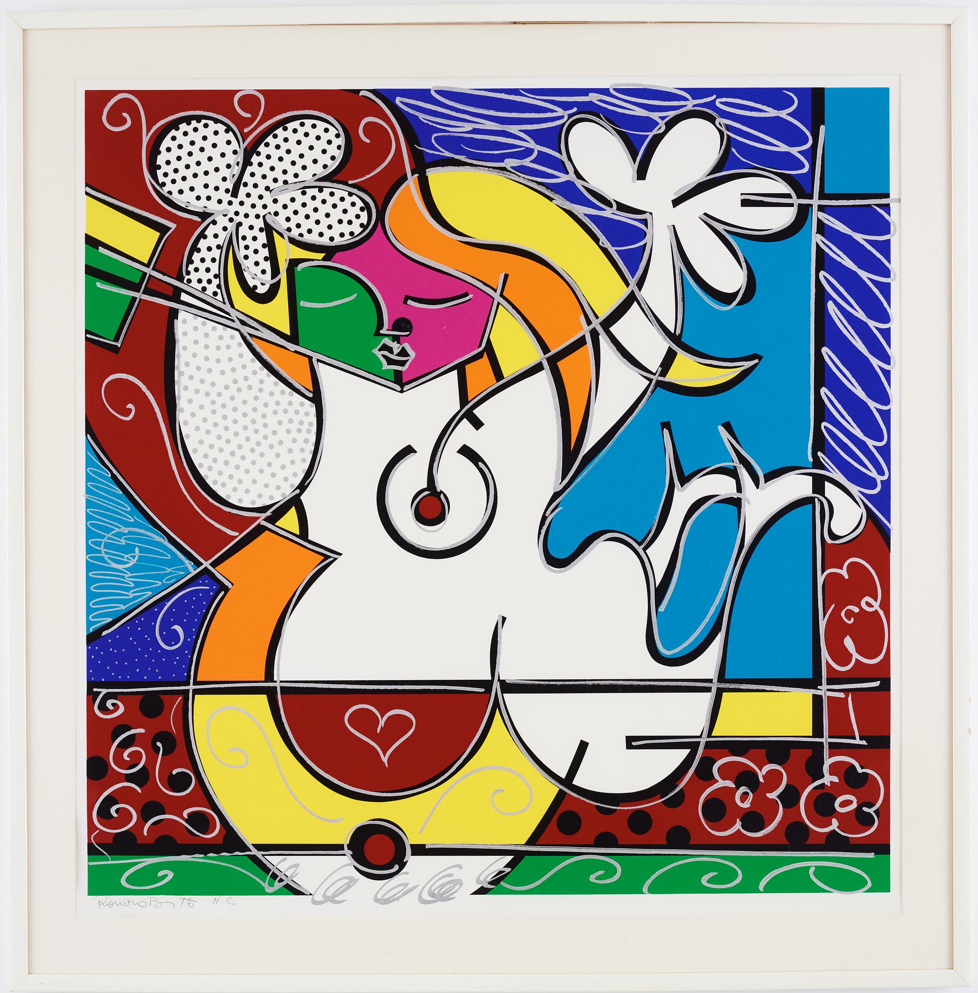 ROMERO BRITTO, silkscreen, signed with pencil and numbered HC.