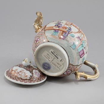TEKANNA, porslin, Kina, 1700-tal.