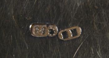 CIGARETTETUI, silver, Ryssland, 1880-tal.