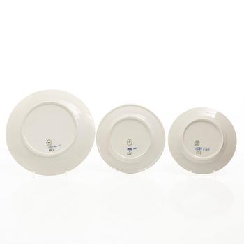 Royal Copenhagen, servis, 37 delar, "Musselmalet Halvblonde".