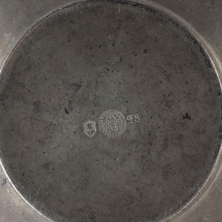 Firma Svenskt Tenn, a pewter dish, Stockholm 1932.