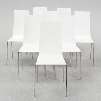 A set of eight 'Cobra' chairs by Mattias Ljungren for Källemo.