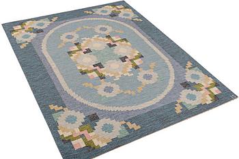 Ingegerd Silow, a flat weave rug, signed IS, c. 230 x 170 cm.