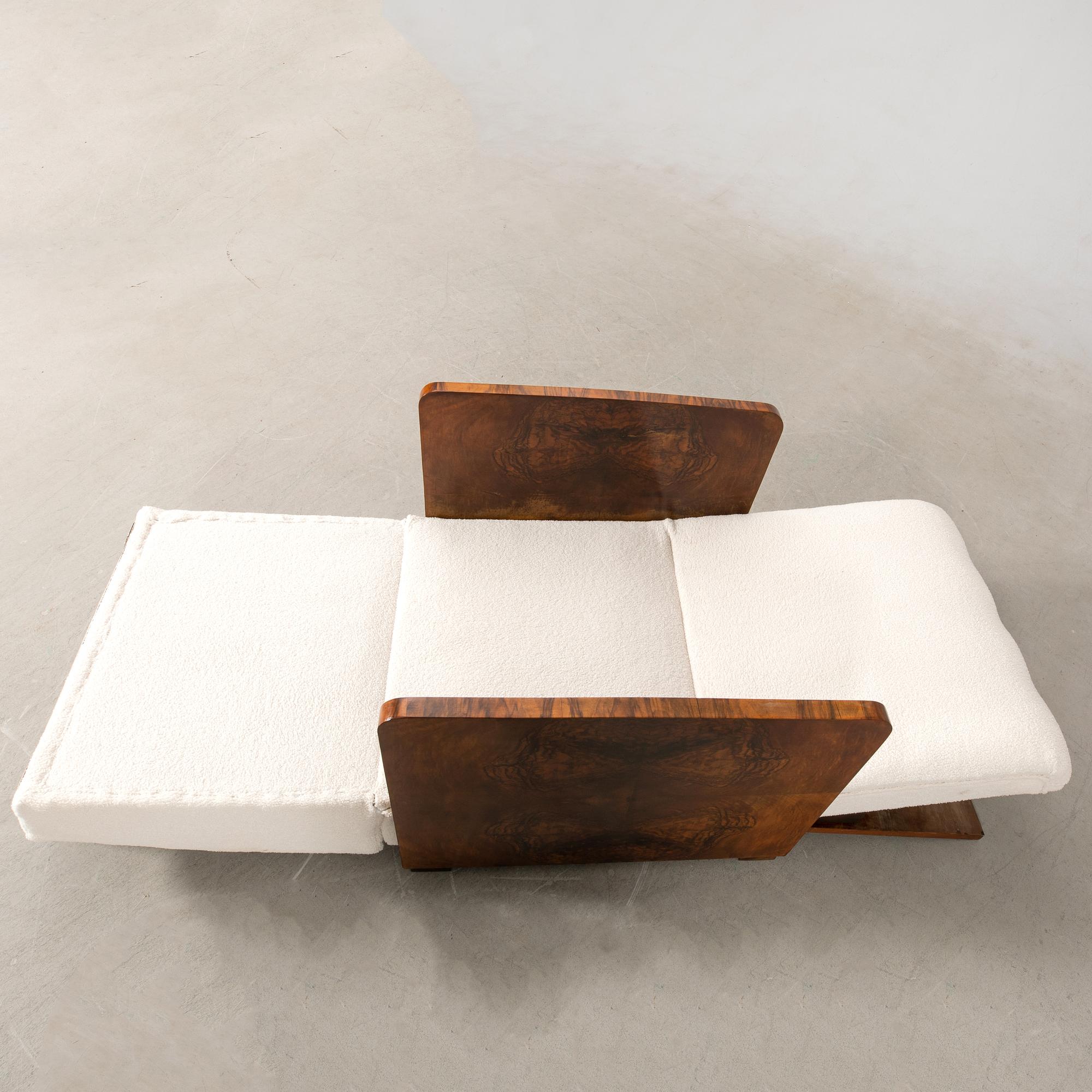 Fåtölj/extra säng Art Deco 1900-talets första hälft.