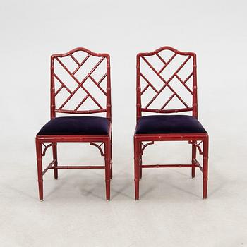 A seven-piece dining suite by Miranda of Sweden, second half of the 20th century.