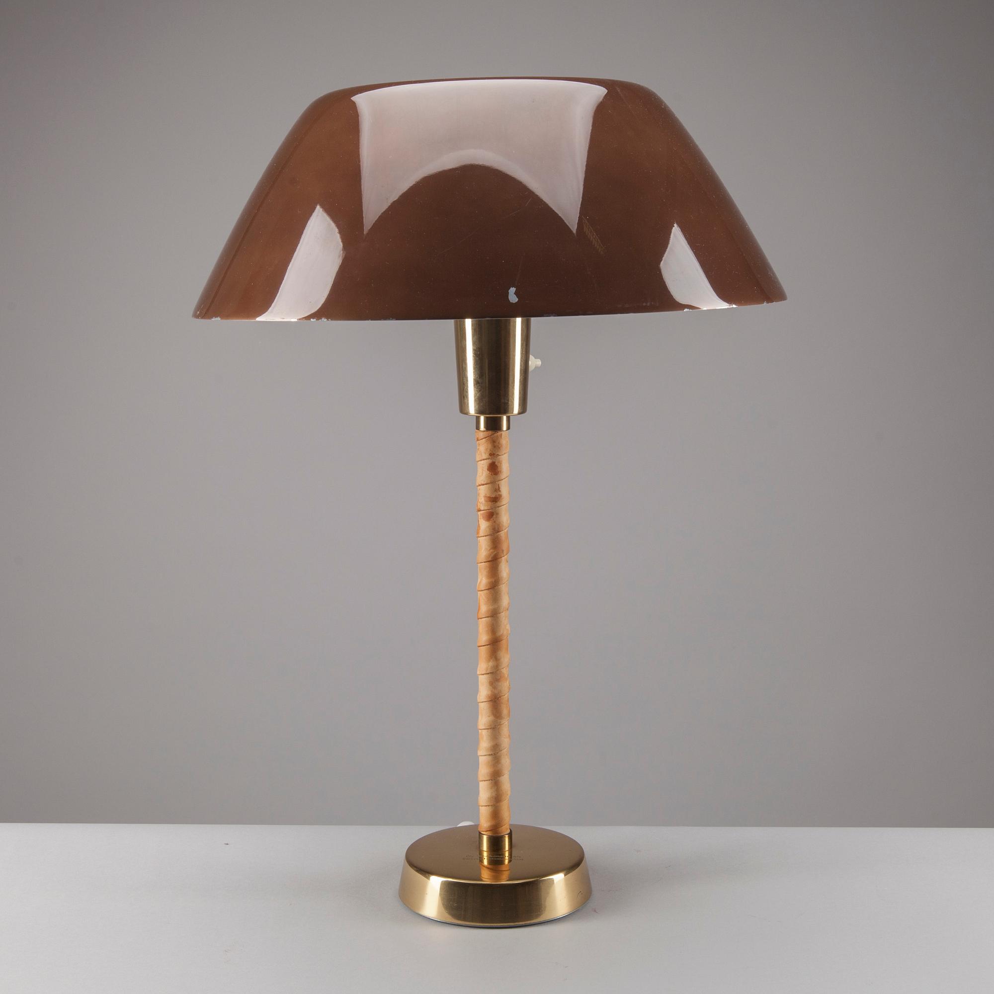 BORDSLAMPA, mässing, Lisa Johansson-Pape, Orno, 1950-tal.