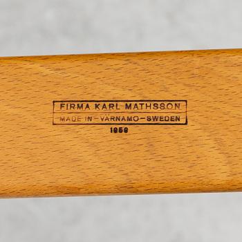 Bruno Mathsson, a pair of 'Eva' armchairs, Firma Karl Mathsson, Värnamo, 1959-62.