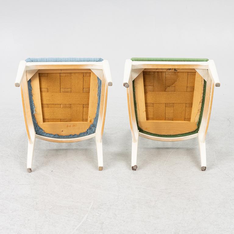 Carl Malmsten, matbord, "Herrgården" samt sex stolar "Nya Guldheden", Bodafors samt Åfors Möbelfabrik.