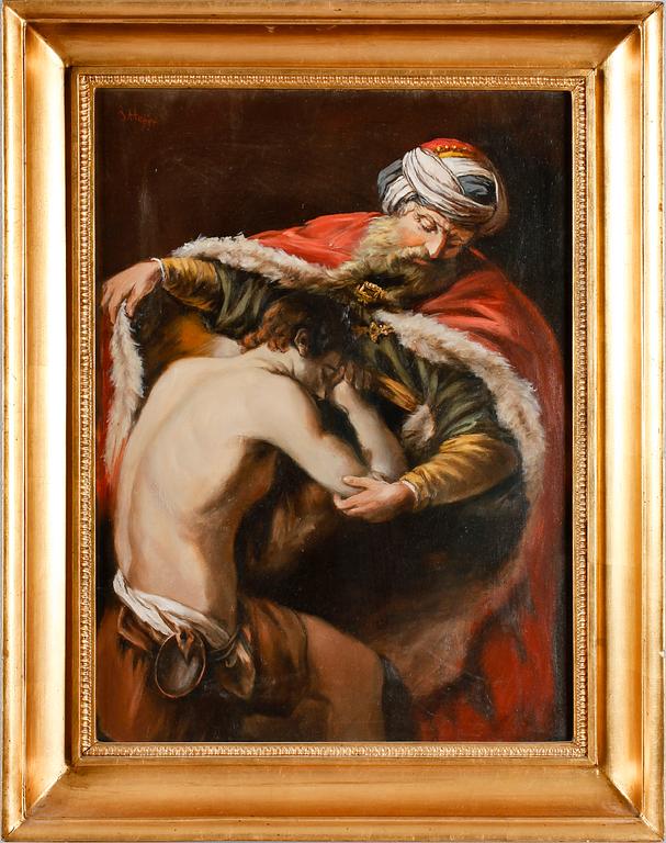 POMPEO GIROLAMO BATONI, kopia efter av J Heijer, olja på duk, signerad.