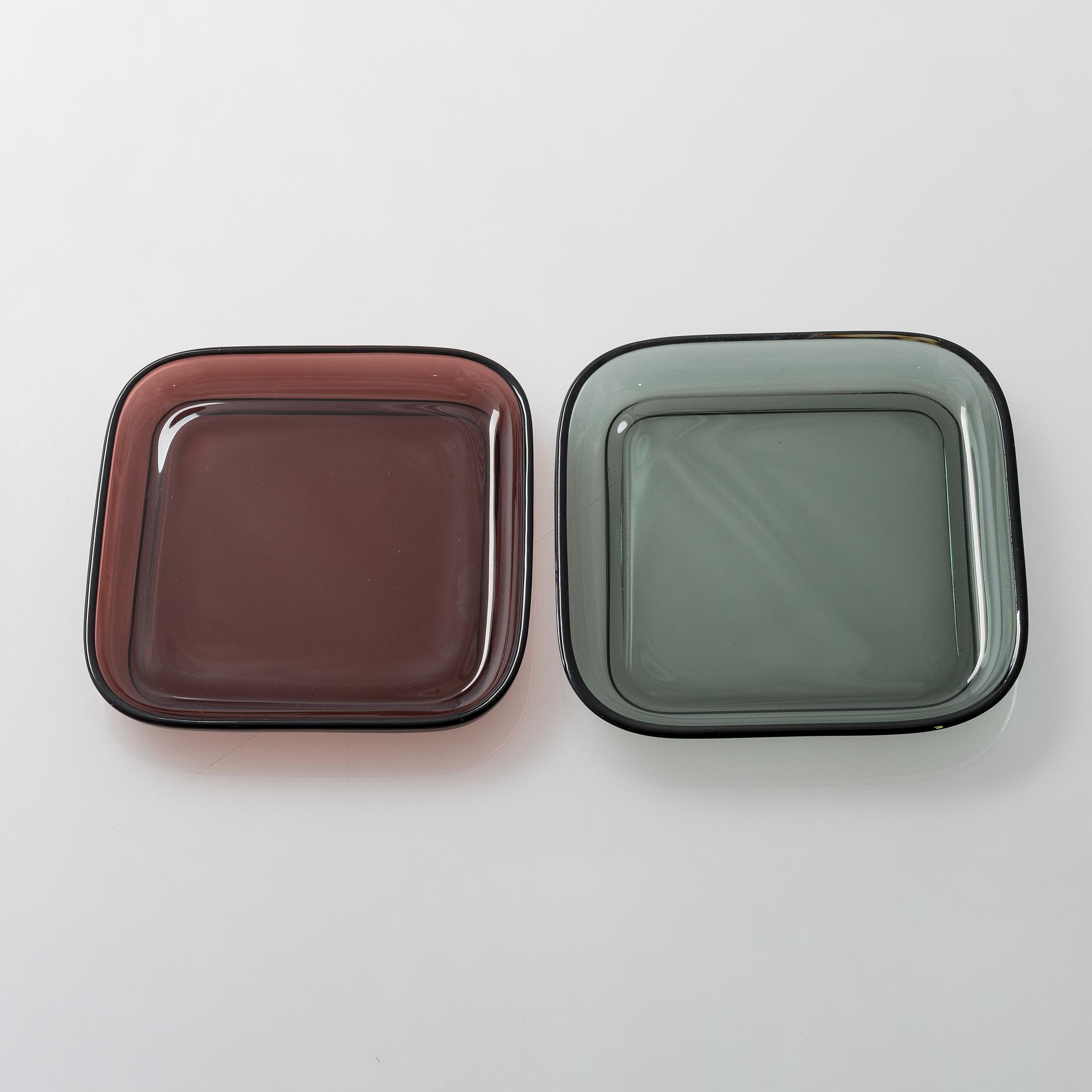 Kaj Franck, an 11-piece set of glass dishes model 5269, Nuutajärvi 1954-68.