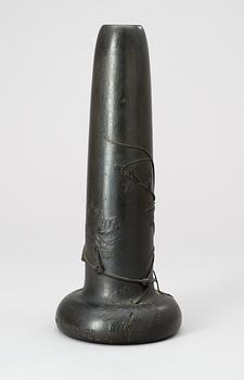 A Hugo Elmqvist patinated bronze vase, Florence, circa 1900.