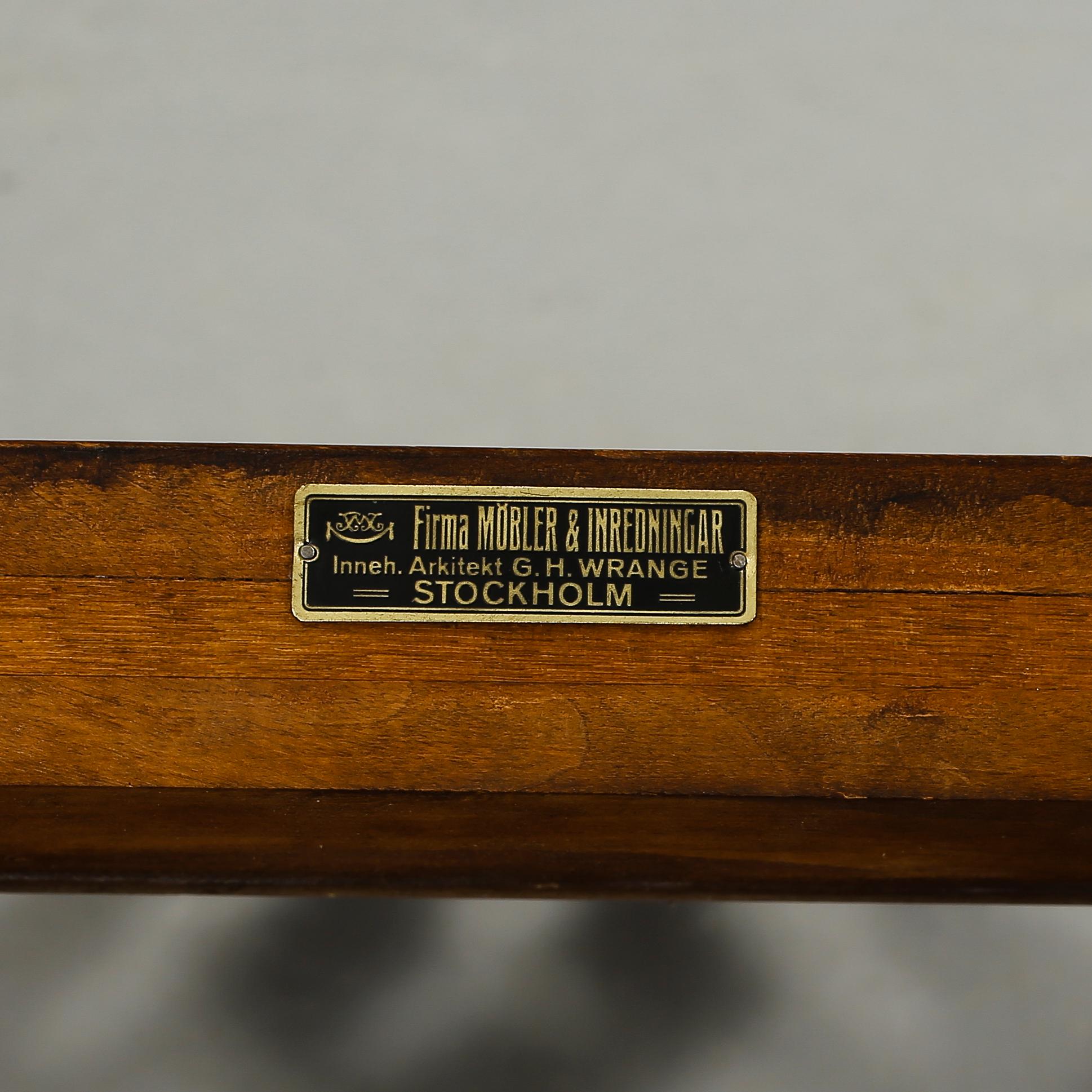 STOLAR, 4 st, barockstil, Firma möbler & inredningar, G.H. Wrange, Stockholm, 1930/40-tal.