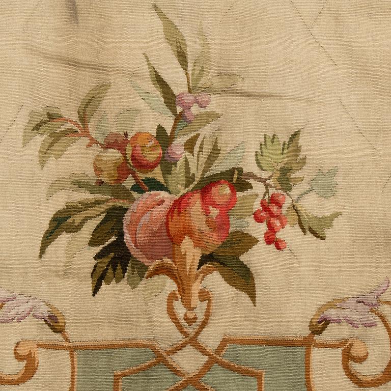 TAPESTRIES, 1 pair, tapestry weave, so called "entre-fenêtre", Aubusson second half of the 19th century.