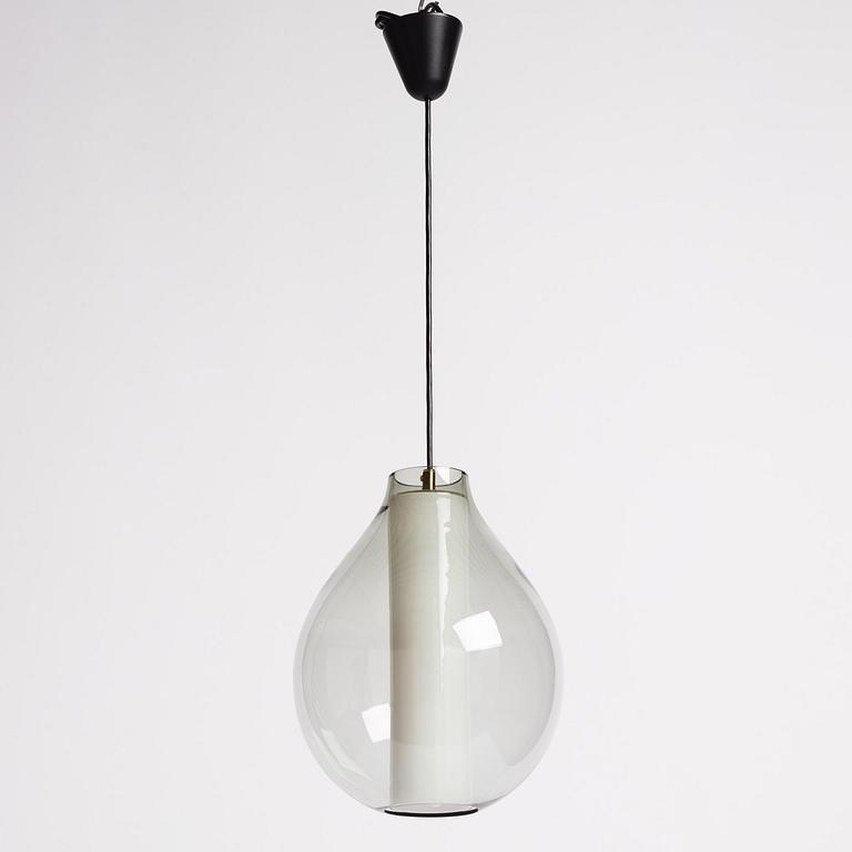 Carl Fagerlund, a "Droppe" ceiling lamp model "RD 1390", Orrefors, 1950s-60s.