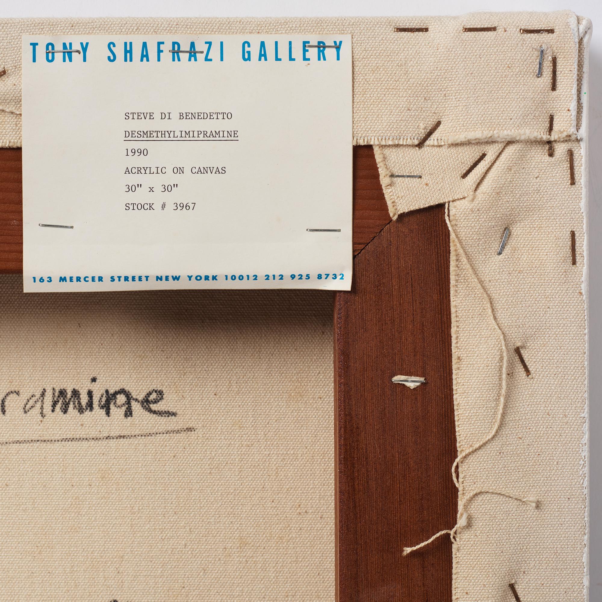 Steve di Benedetto, akryl på duk, signerad och daterad 1990 a tergo.