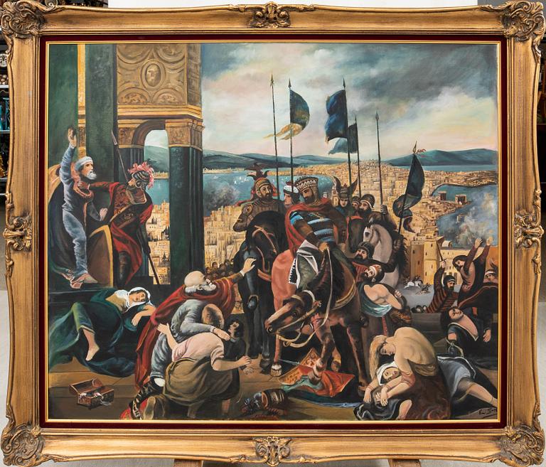 The king returns after the battle.