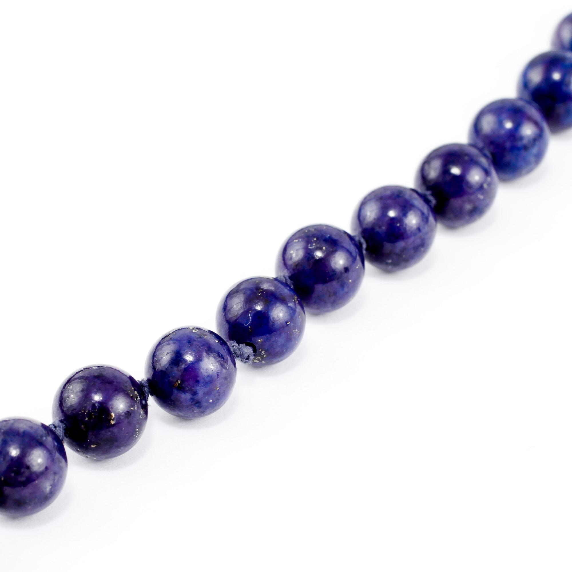 HALSBAND, lapis lazuli, sekelskifte 1900-tal.