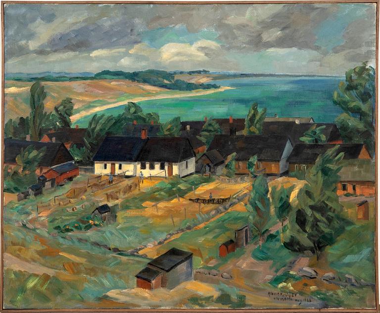 Albert Krüger, "Vitemölla Fishing Village".