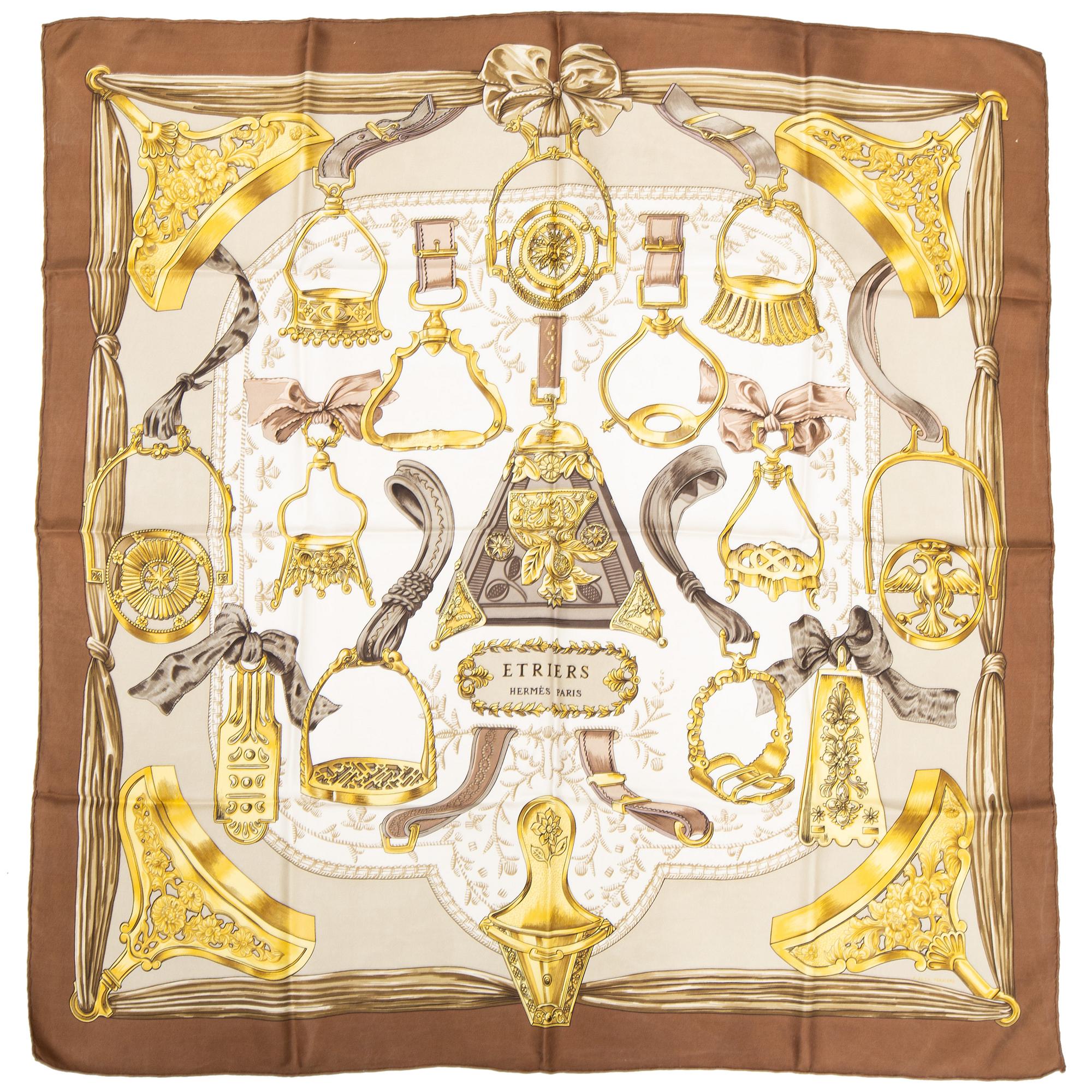 Hermès, scarf, "Etriers".